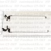 Петли матрицы для ноутбука HP Pavilion G7-1167 (левая + правая)