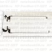 Петли матрицы для ноутбука HP Pavilion G7-1237 (левая + правая)