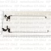 Петли матрицы для ноутбука HP Pavilion G7-1242 (левая + правая)