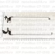 Петли матрицы для ноутбука HP Pavilion G7-1302 (левая + правая)