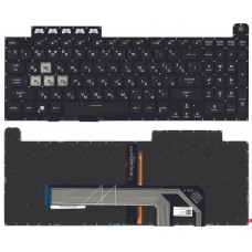 Клавиатура для ноутбука Asus TUF Gaming A15 FA506, F15 FX506, A17 FA706, F17 FX706 Черная, без рамки, с подсветкой Клавиатура для ноутбука Asus TUF Gaming A15 FA506, F15 FX506, A17 FA706, F17 FX706 Черная, без рамки, с подсветкой