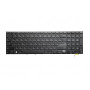 Клавиатура Asus VivoBook 17X K1703ZA, M1702QA, M1703QA, X1702ZA, X1703ZA, 0KNB0-6608US00 черная, без рамки, с подсветкой Клавиатура Asus VivoBook 17X K1703ZA, M1702QA, M1703QA, X1702ZA, X1703ZA, 0KNB0-6608US00 черная, без рамки, с подсветкой