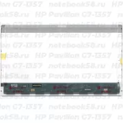 Матрица для ноутбука HP Pavilion G7-1357 (1600x900 HD+) TN, 40pin, Глянцевая
