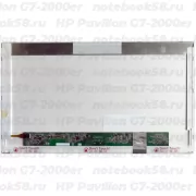 Матрица для ноутбука HP Pavilion G7-2000er (1600x900 HD+) TN, 40pin, Матовая