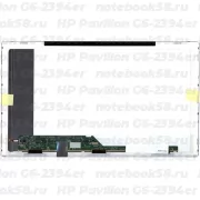 Матрица для ноутбука HP Pavilion G6-2394er (1366x768 HD) TN, 40pin, Матовая