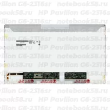 Матрица для ноутбука HP Pavilion G6-2316sr (1366x768 HD) TN, 40pin, Глянцевая