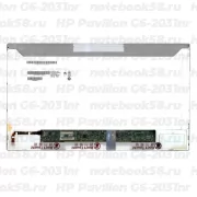 Матрица для ноутбука HP Pavilion G6-2031nr (1366x768 HD) TN, 40pin, Матовая