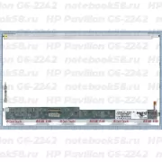 Матрица для ноутбука HP Pavilion G6-2242 (1366x768 HD) TN, 40pin, Глянцевая