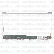 Матрица для ноутбука HP Pavilion G6-2242 (1366x768 HD) TN, 40pin, Глянцевая