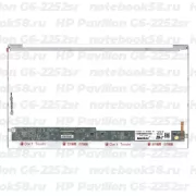 Матрица для ноутбука HP Pavilion G6-2252sr (1366x768 HD) TN, 40pin, Глянцевая