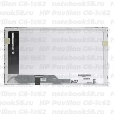 Матрица для ноутбука HP Pavilion G6-1c62 (1366x768 HD) TN, 40pin, Глянцевая