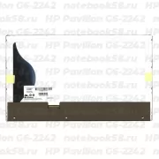 Матрица для ноутбука HP Pavilion G6-2242 (1366x768 HD) TN, 40pin, Глянцевая
