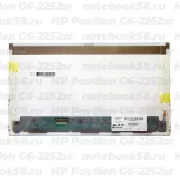 Матрица для ноутбука HP Pavilion G6-2252sr (1366x768 HD) TN, 40pin, Матовая