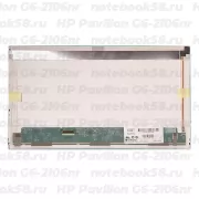 Матрица для ноутбука HP Pavilion G6-2106nr (1366x768 HD) TN, 40pin, Матовая