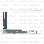 Матрица для ноутбука HP Pavilion G6-2242 (1366x768 HD) TN, 40pin, Матовая