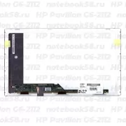 Матрица для ноутбука HP Pavilion G6-2112 (1366x768 HD) TN, 40pin, Матовая