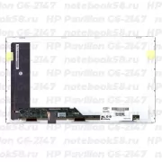 Матрица для ноутбука HP Pavilion G6-2147 (1366x768 HD) TN, 40pin, Матовая