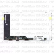 Матрица для ноутбука HP Pavilion G6-2242 (1366x768 HD) TN, 40pin, Матовая