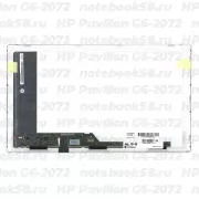 Матрица для ноутбука HP Pavilion G6-2072 (1366x768 HD) TN, 40pin, Глянцевая