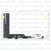 Матрица для ноутбука HP Pavilion G6-2111 (1366x768 HD) TN, 40pin, Глянцевая