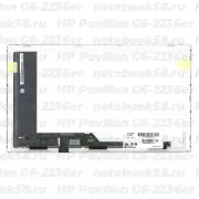 Матрица для ноутбука HP Pavilion G6-2236er (1366x768 HD) TN, 40pin, Глянцевая