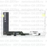 Матрица для ноутбука HP Pavilion G6-2331er (1366x768 HD) TN, 40pin, Глянцевая