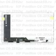 Матрица для ноутбука HP Pavilion G6-2392sr (1366x768 HD) TN, 40pin, Глянцевая