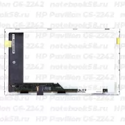 Матрица для ноутбука HP Pavilion G6-2242 (1366x768 HD) TN, 40pin, Матовая