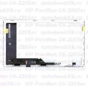 Матрица для ноутбука HP Pavilion G6-2255er (1366x768 HD) TN, 40pin, Матовая
