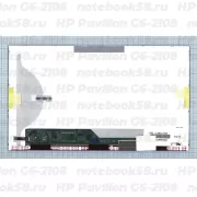 Матрица для ноутбука HP Pavilion G6-2108 (1366x768 HD) TN, 40pin, Матовая
