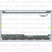 Матрица для ноутбука HP Pavilion G6-2242 (1366x768 HD) TN, 40pin, Глянцевая