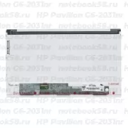 Матрица для ноутбука HP Pavilion G6-2031nr (1366x768 HD) TN, 40pin, Матовая