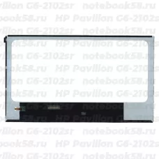 Матрица для ноутбука HP Pavilion G6-2102sr (1366x768 HD) TN, 40pin, Глянцевая