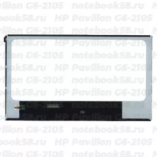 Матрица для ноутбука HP Pavilion G6-2105 (1366x768 HD) TN, 40pin, Глянцевая