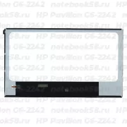 Матрица для ноутбука HP Pavilion G6-2242 (1366x768 HD) TN, 40pin, Глянцевая