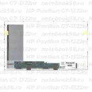 Матрица для ноутбука HP Pavilion G7-1322nr (1600x900 HD+) TN, 40pin, Матовая